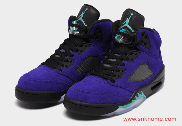 反转葡萄 Air Jordan 5 “Alternate Grape” AJ5黑紫反转葡萄发售日期 货号：136027-500