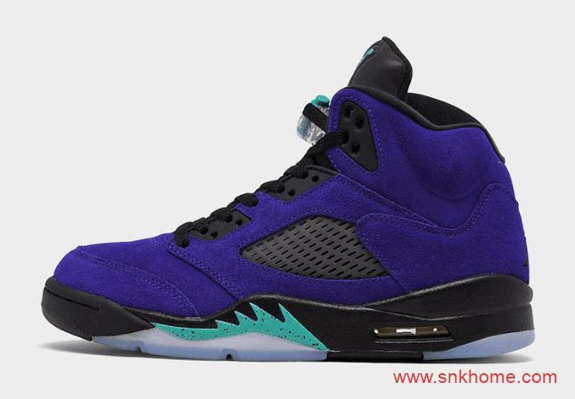 反转葡萄 Air Jordan 5 “Alternate Grape” AJ5黑紫反转葡萄发售日期 货号：136027-500