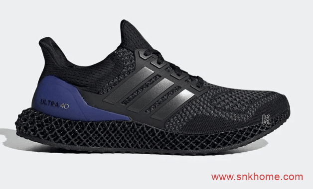 阿迪达斯UB黑色跑鞋 adidas Ultra Boost 4D 阿迪达斯黑紫色4D跑鞋发售日期