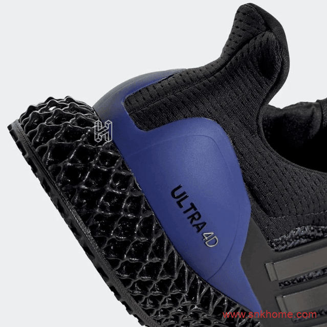 阿迪达斯UB黑色跑鞋 adidas Ultra Boost 4D 阿迪达斯黑紫色4D跑鞋发售日期
