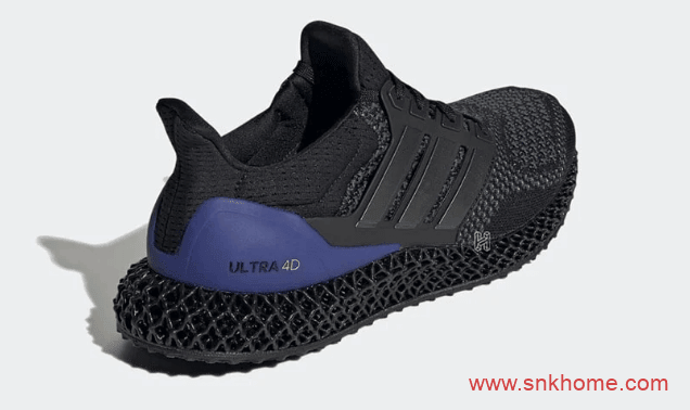 阿迪达斯UB黑色跑鞋 adidas Ultra Boost 4D 阿迪达斯黑紫色4D跑鞋发售日期