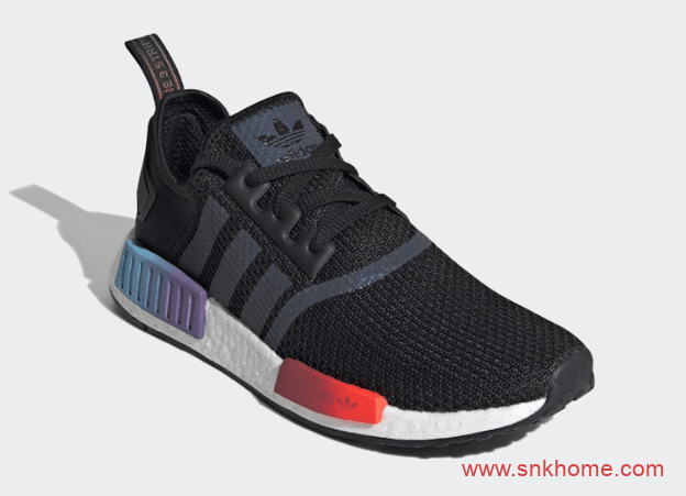 阿迪达斯NMD变色龙配色 adidas NMD R1 阿迪达斯黑色NMD系列鞋款官图释出 货号：FW4365