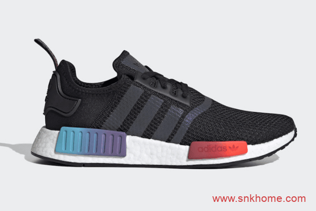 阿迪达斯NMD变色龙配色 adidas NMD R1 阿迪达斯黑色NMD系列鞋款官图释出 货号：FW4365