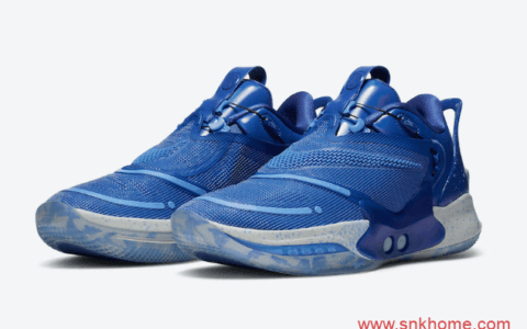 耐克自动系鞋带球鞋皇家蓝配色 Nike Adapt BB 2.0 “Royal” 耐克蓝色球鞋 货号：BQ5397-400