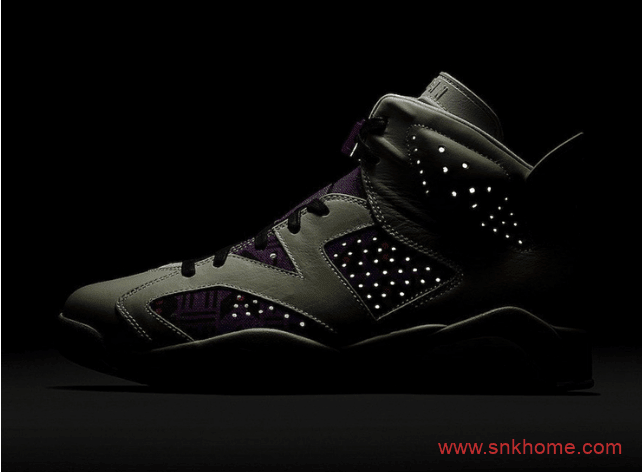 AJ6紫色 AJ6卡其色球鞋 Air Jordan 6“ Quai 54” 主题球鞋发售日期 货号：CZ4152-100