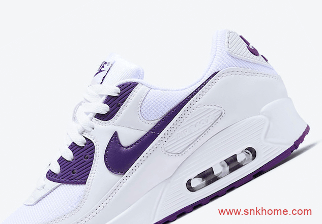 全新配色耐克MAX90恶人紫配色 Nike Air Max 90 “Court Purple” 耐克气垫小白鞋官图 货号：CT1028-100