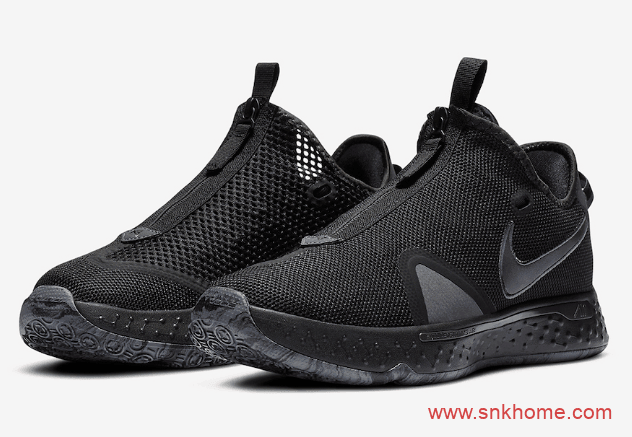 保罗乔治四代战靴 Nike PG 4 “Triple Black” 耐克PG4黑魂配色发售日期 货号：CD5082-005