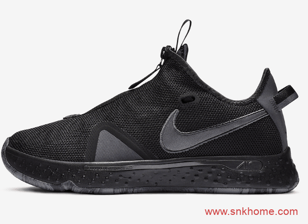 保罗乔治四代战靴 Nike PG 4 “Triple Black” 耐克PG4黑魂配色发售日期 货号：CD5082-005