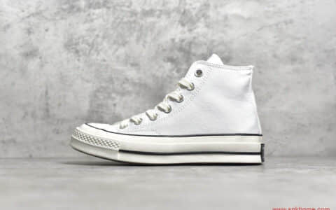 匡威纯白高帮 Converse Chuck Taylor 1970s 真标硫化匡威1970S白色高帮帆布鞋