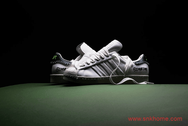 极具个性的阿迪达斯贝壳头 Jonah Hill x adidas Superstar 阿迪达斯贝壳头Jonah Hill联名款 货号：FW7577