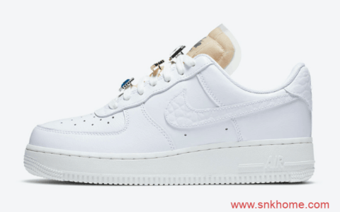 耐克空军宝石装扮 Nike Air Force 1 ’07 LX 空军小白鞋宝石低帮发售日期 货号：CZ8101-100