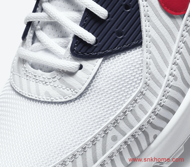全新配色Nike Air Max 90 “Euro Tour” 耐克MAX90反光斑马纹太好看 货号：CT1028-100