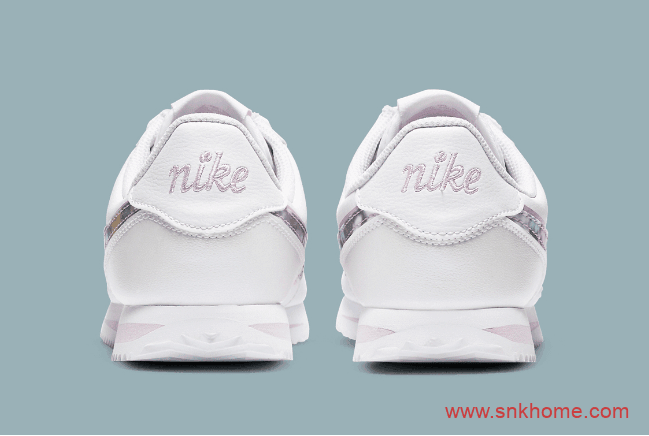 少女粉跑鞋 Nike Cortez SE 耐克阿甘鞋全新白粉配色 货号：CN8145-100