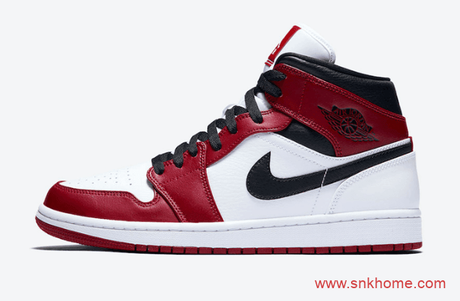 白红AJ1中帮小芝加哥 Air Jordan 1 Mid “Chicago” 官图释出 货号：554724-173