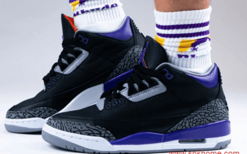 AJ3实战篮球鞋 Air Jordan 3 “Court Purple” AJ3黑紫为何取消发售 货号：CT8532-050