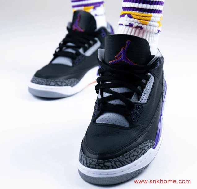 AJ3实战篮球鞋 Air Jordan 3 “Court Purple” AJ3黑紫为何取消发售 货号：CT8532-050