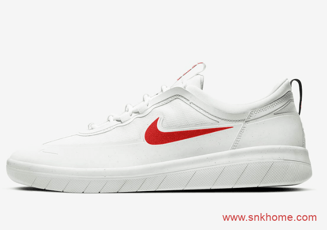 耐克SB低帮板鞋 耐克小白鞋 Nike SB Nyjah Free 2经典板鞋鸳鸯配色发售日期 货号：BV2078-105