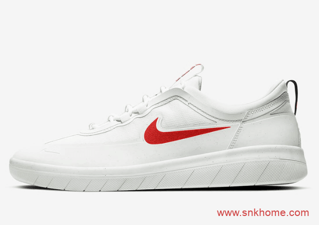 耐克SB低帮板鞋 耐克小白鞋 Nike SB Nyjah Free 2经典板鞋鸳鸯配色发售日期 货号：BV2078-105