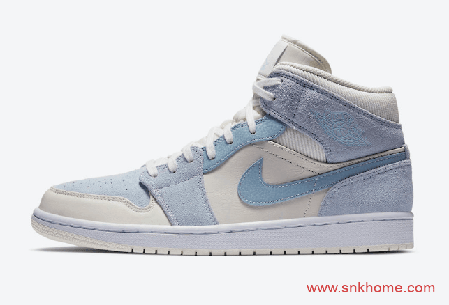 AJ1中帮麂皮 Air Jordan 1 Mid 很像AJ1低帮巴黎的配色 货号：DA4666-100/DA4666-001