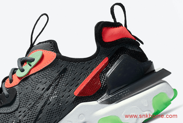耐克React 泡棉 黑红跑鞋 Nike React Vision “Worldwild”新款官图释出 货号：CT2927-001