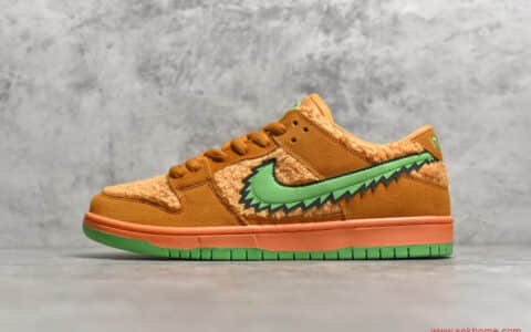 纯原版本莆田耐克复刻 NIKE SB DUNK LOW PRO QS 耐克五只熊Dunk橙色熊实拍 货号：CJ5378-800