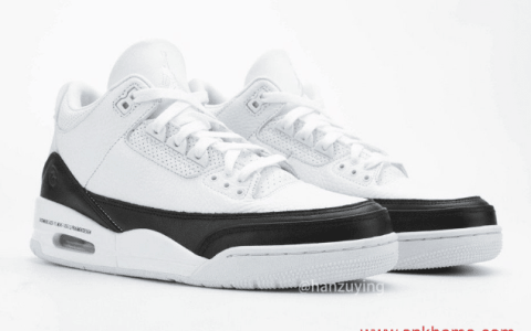 Fragment Design x Air Jordan 3 藤原浩联名AJ3闪电实物图曝光 货号：DA3595-100