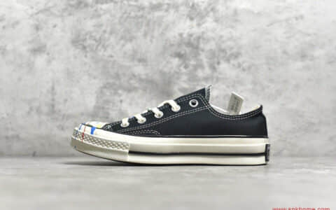 Converse 70s x DIY泼墨 公司级匡威1970S黑色低帮 货号：162058C