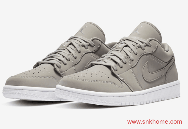 好穿搭的AJ低帮 Air Jordan 1 Low “Grey Fog” AJ1雾霾灰配色发售日期 货号：DC0774-002