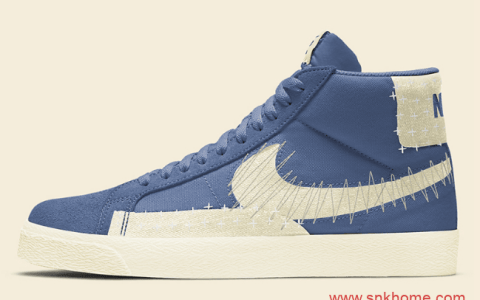 Nike SB Blazer Mid Premium “Sashiko”东京奥运会主题高帮板鞋实物图曝光 货号：CT0715-400