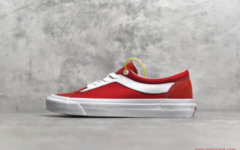 万斯红色帆布鞋 VANS Bold Ni 小红书爆款吴亦凡同款万斯帆布鞋 货号：VN0A3WLPULC