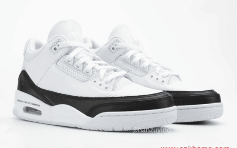 AJ3白黑闪电 Fragment Design x Air Jordan 3  AJ3藤原浩联名发售日期 货号：DA3595-100