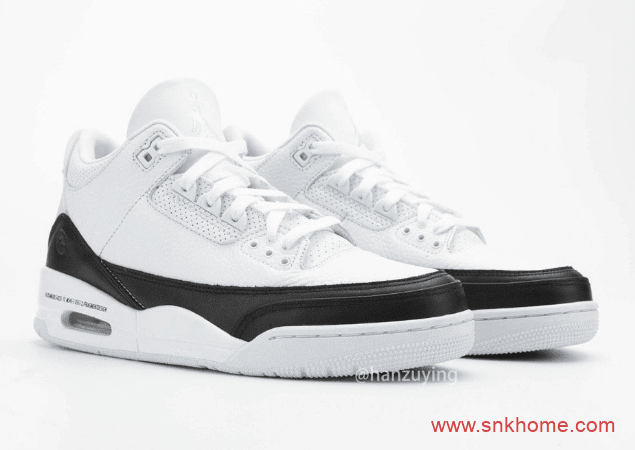 AJ3白黑闪电 Fragment Design x Air Jordan 3  AJ3藤原浩联名发售日期 货号：DA3595-100