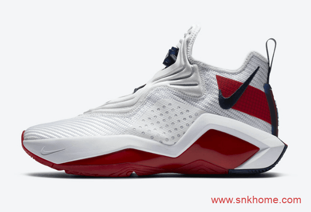 詹姆斯新款白红色球鞋 Nike LeBron Soldier 14 詹姆斯14代战靴新款发售日期 货号：CK6024-100