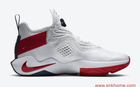 詹姆斯新款白红色球鞋 Nike LeBron Soldier 14 詹姆斯14代战靴新款发售日期 货号：CK6024-100