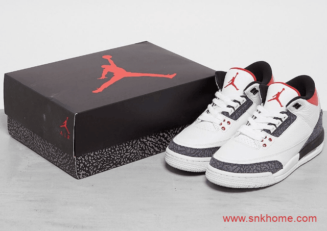 AJ3火焰红日本限定 Air Jordan 3 SE-T “Fire Red” AJ3白红爆裂纹规格极高 货号：CZ6433-100