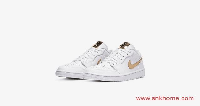 Air Jordan 1 Low “Metallic Gold” AJ1白金低帮发售日期 货号：CZ4776-100