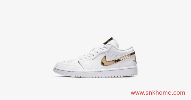 Air Jordan 1 Low “Metallic Gold” AJ1白金低帮发售日期 货号：CZ4776-100