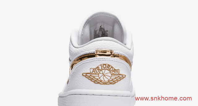 Air Jordan 1 Low “Metallic Gold” AJ1白金低帮发售日期 货号：CZ4776-100