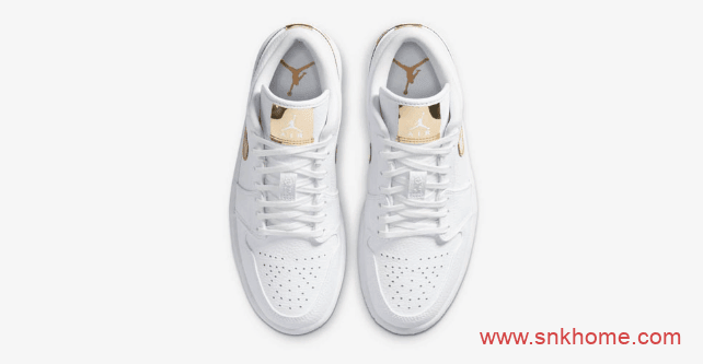 Air Jordan 1 Low “Metallic Gold” AJ1白金低帮发售日期 货号：CZ4776-100