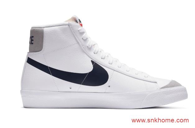 钩子一正一反 Nike Blazer 耐克开拓者小白鞋 开拓者反钩高帮创意新品