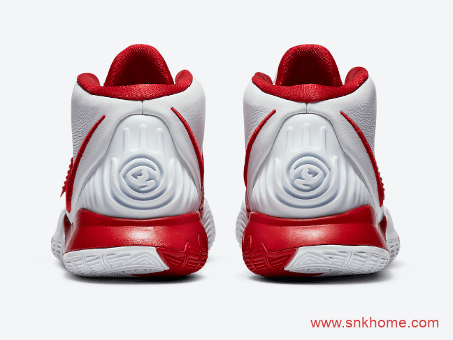 Nike Kyrie 6 “University Red” 欧文6代白红色球鞋发售价格 货号：CZ4938-100