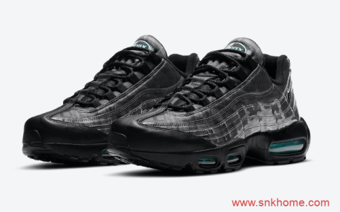 耐克黑色老爹鞋 Nike Air Max 95 耐克MAX95气垫全黑色官图曝光 货号：DA7735-001