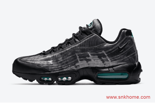 耐克黑色老爹鞋 Nike Air Max 95 耐克MAX95气垫全黑色官图曝光 货号：DA7735-001