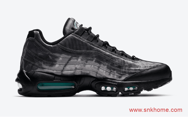 耐克黑色老爹鞋 Nike Air Max 95 耐克MAX95气垫全黑色官图曝光 货号：DA7735-001