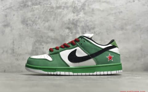 耐克纯原版本 NIKE Dunk SB Low Heineken 喜力 货号：304292-302