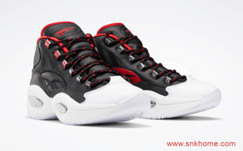 Reebok Question Mid Iverson x Harden “OG Meets OG” 阿迪达斯锐步联名艾弗森黑红白球鞋 货号：FZ1365