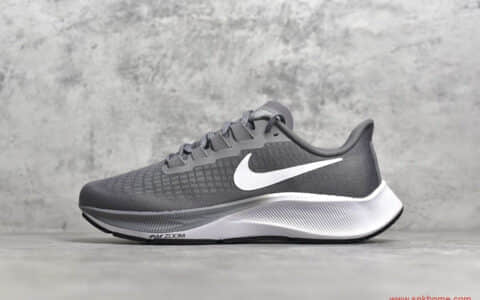 耐克登月37代灰色跑鞋 NIKE ZoomX Pegasus Turbo 37代 耐克Zoom气垫透气跑鞋 货号 ：BQ9646-401