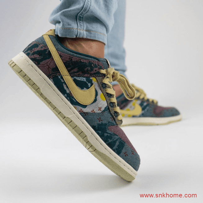 耐克Dunk环保主题低帮板鞋 Nike Dunk Low SP “Lemon Wash”扎染水洗单宁布料发售日期 货号：CZ9747-900