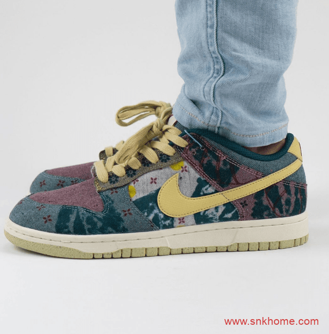 耐克Dunk环保主题低帮板鞋 Nike Dunk Low SP “Lemon Wash”扎染水洗单宁布料发售日期 货号：CZ9747-900