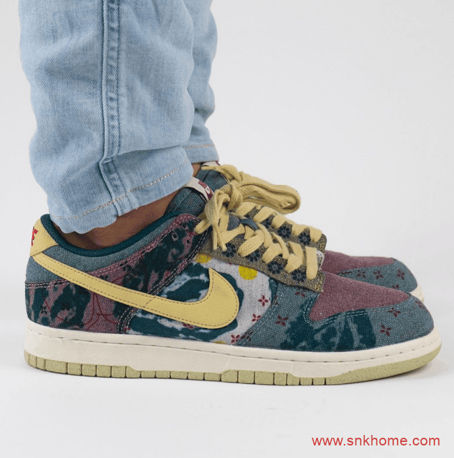 耐克Dunk环保主题低帮板鞋 Nike Dunk Low SP “Lemon Wash”扎染水洗单宁布料发售日期 货号：CZ9747-900